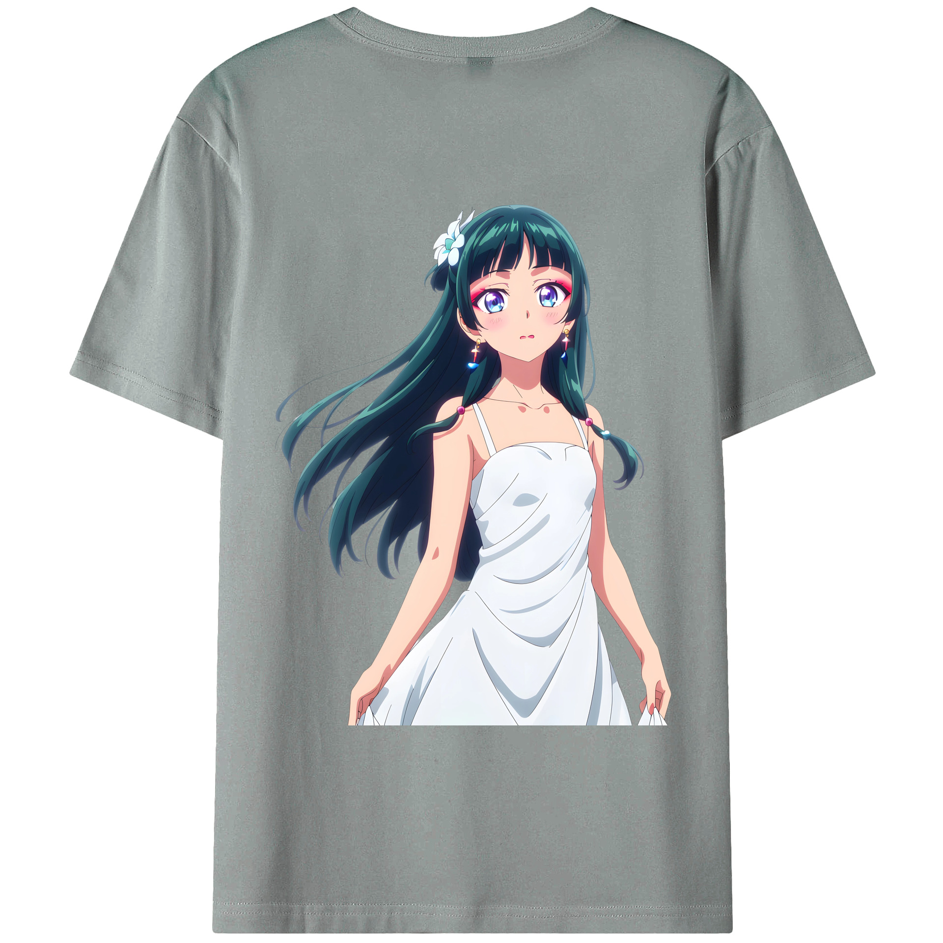 （画像用） 薬屋のひとりごと The Apothecary Diaries 綿100％ メンズ半袖Tシャツ（バックプリント） 通気性